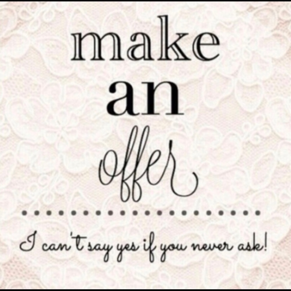 If you see something you like, make an offer!